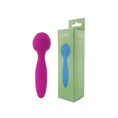 Massageador Recarregável em Soft Touch com Cabeça Flexível e 10 Modos de Vibração Aleatórias - Carl | 16 x 4,3 cm | Disponível em 3 Cores