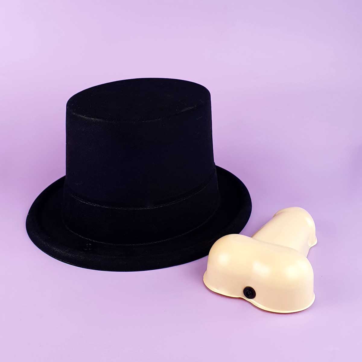 Cartola com Pênis Decorativo Removível - FestaChic | Tamanho Único - 3