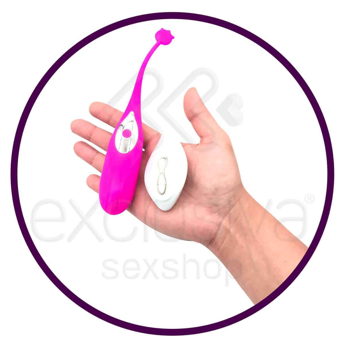 CHI Elven King - Cápsula Vibratória Recarregável em Silicone com 12 Modos de Vibrações e Controle Remoto sem Fio - 17 x 3,1 cm - 4