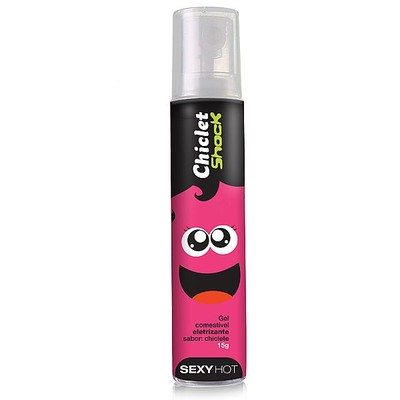 Foto 2 do produto Gel Eletrizante Comestível - Chiclet Shock - 15 g | Sabor: Chiclete