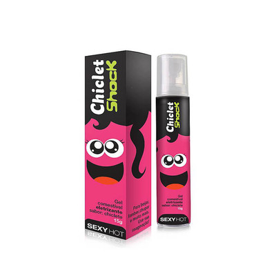 Gel Eletrizante Comestível - Chiclet Shock - 15 g | Sabor: Chiclete