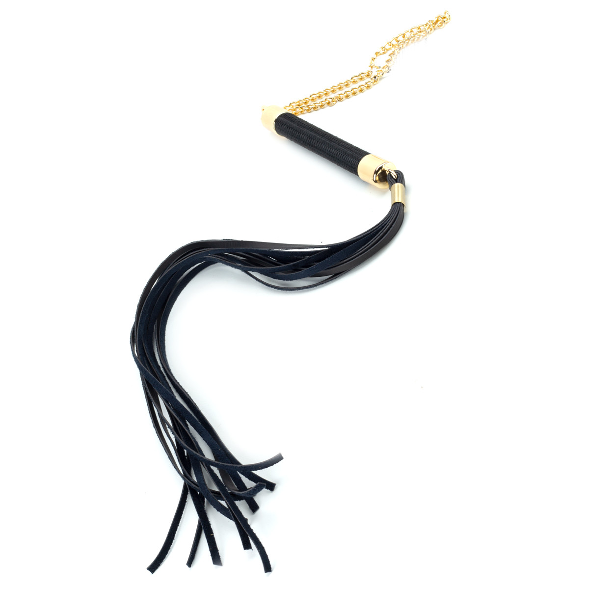 Chicote Flogger Domme com Tiras Longas de Couro Montana e Cabo de Madeira - Exclusiva Linha Sado - 2