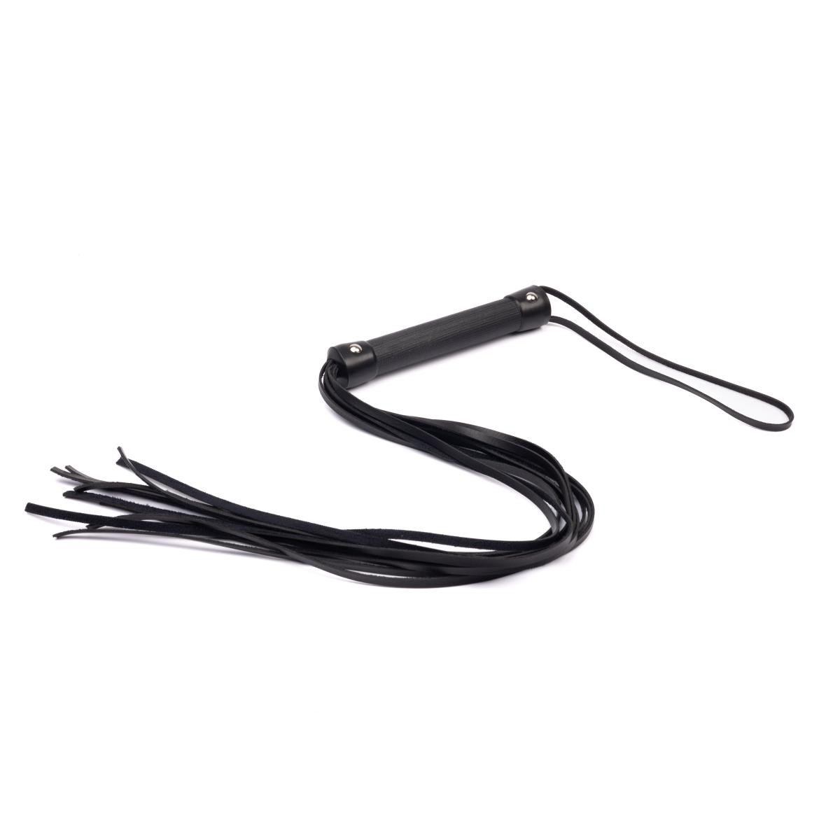 Chicote Flogger com Tiras de Couro Montana e Cabo em Madeira - New Star Couros - 2