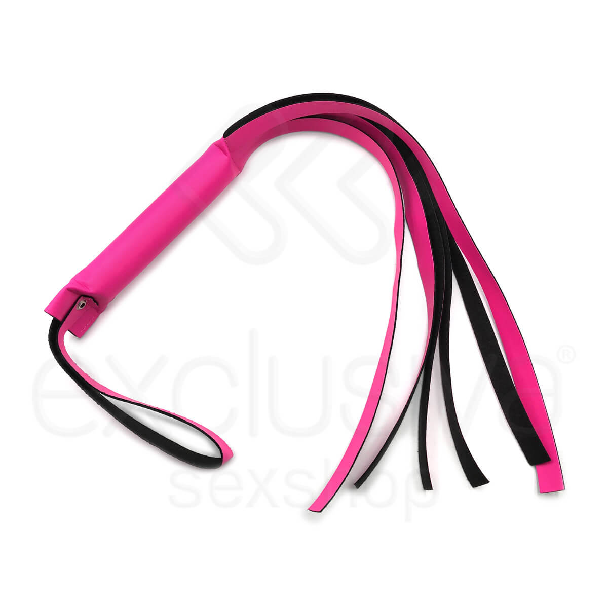 Chicote Reforçado em Couro Sintético com 6 Tiras - Brasil Fetiche - 56 cm | Disponível em 4 Cores - 4