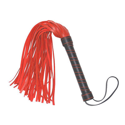 Foto 5 do produto Chicote Luxo com Tiras em Couro Sintético - Lovetoy Bondage Fetish Beginners Flogger | 30 cm | Disponível em 2 Cores