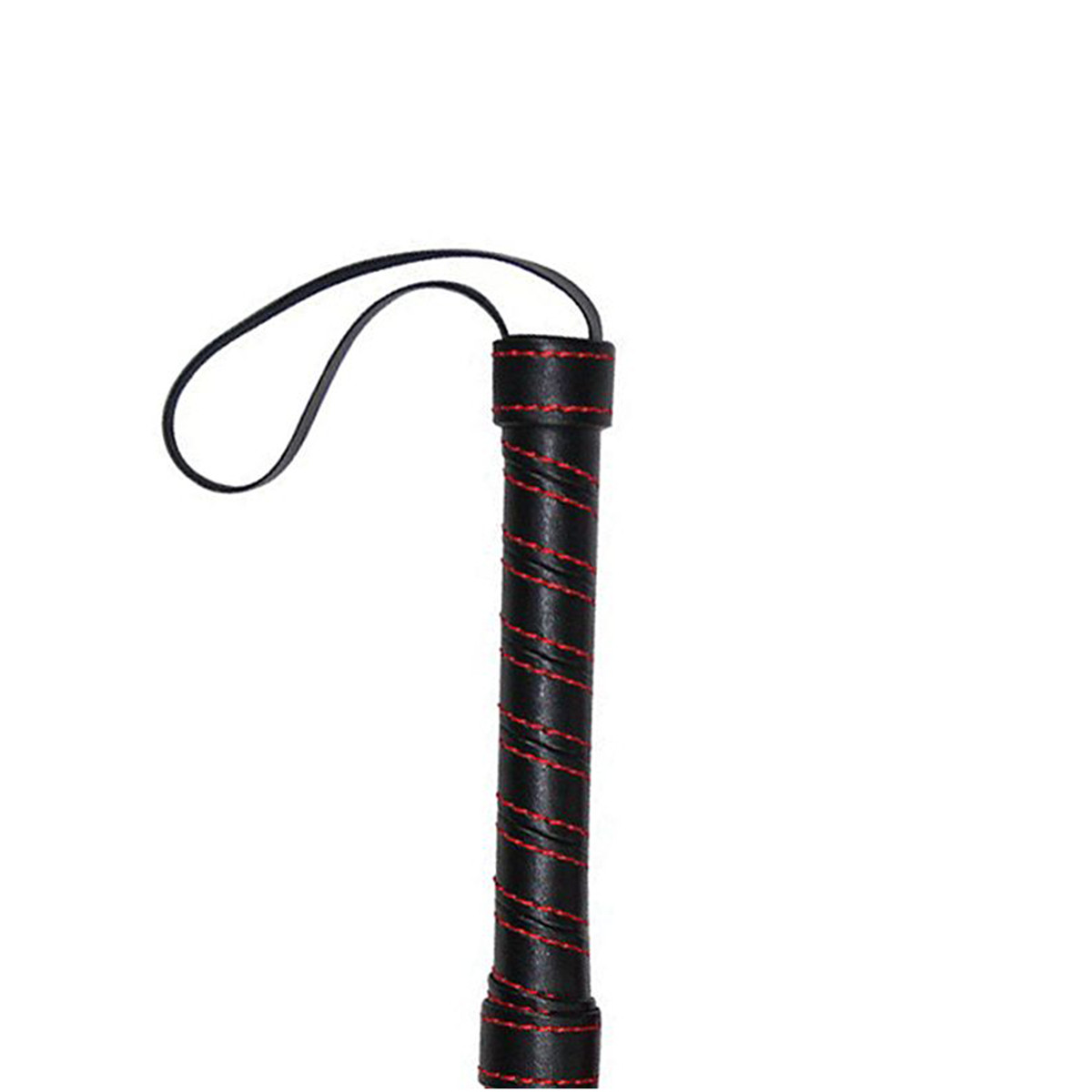 Chicote Luxo com Tiras em Couro Sintético - Lovetoy Bondage Fetish Beginners Flogger | 30 cm | Disponível em 2 Cores - 4