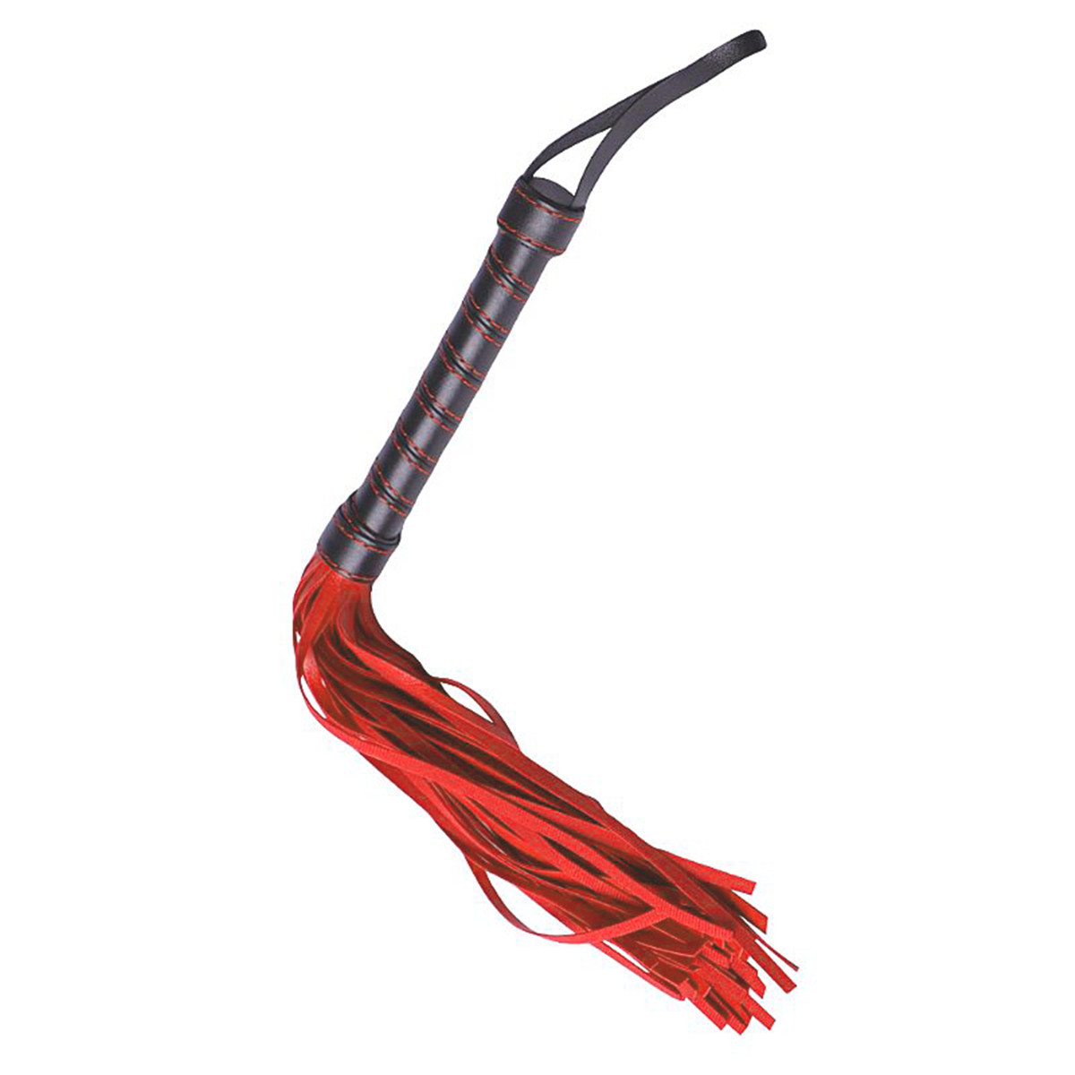 Chicote Luxo com Tiras em Couro Sintético - Lovetoy Bondage Fetish Beginners Flogger | 30 cm | Disponível em 2 Cores - 6
