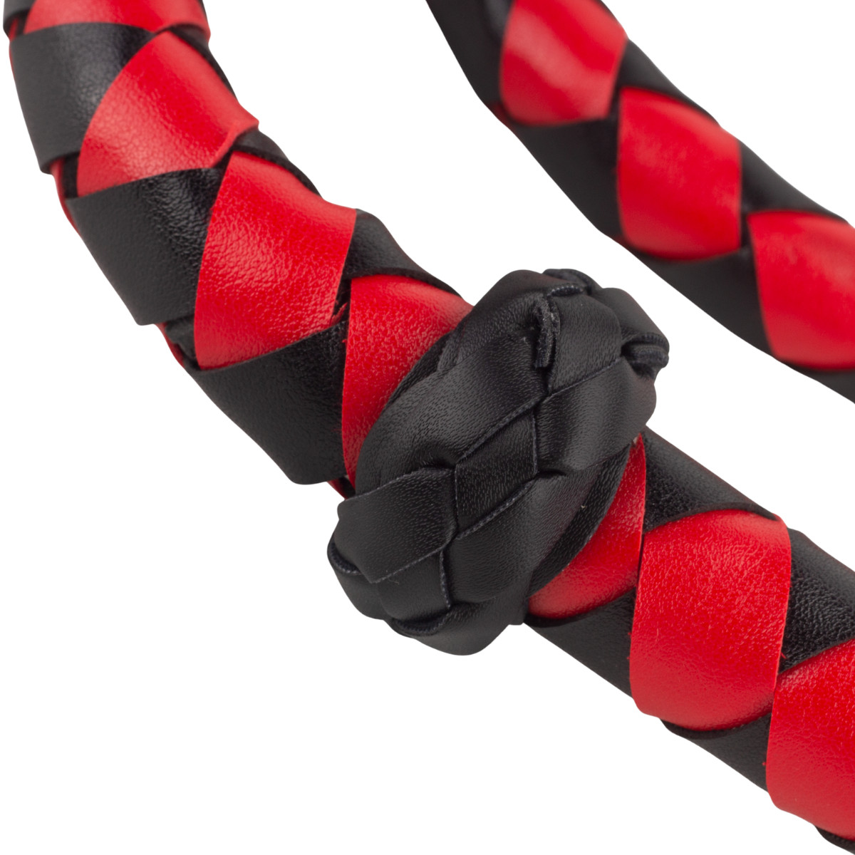 Chicote com Tiras em Couro Sintético, Detalhes Trançados e Alça de Mão - SI | 139 cm - 5