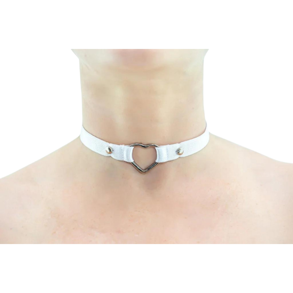 Chocker em Nylon com Detalhe de Coração - SD Girl | Disponível em 3 Cores - 3