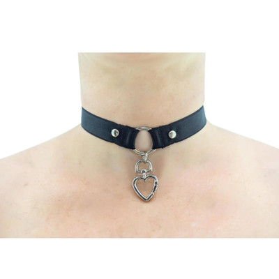 Foto 1 do produto Chocker em Nylon com Detalhe de Argola e Coração - SD Girl | Tamanho Único