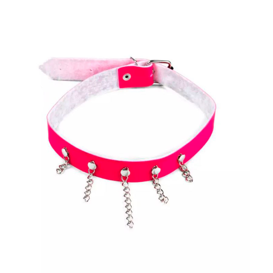 Choker com Fivela Ajustável e Detalhes de Corrente - Brasil Fetiche | Disponível em 3 Cores - 2