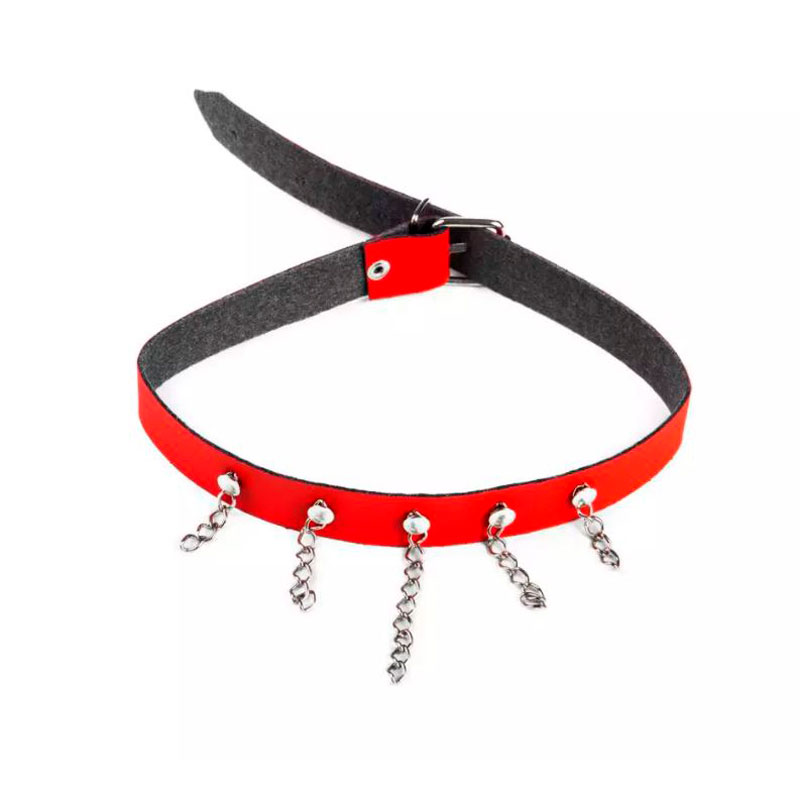 Choker com Fivela Ajustável e Detalhes de Corrente - Brasil Fetiche | Disponível em 3 Cores - 3