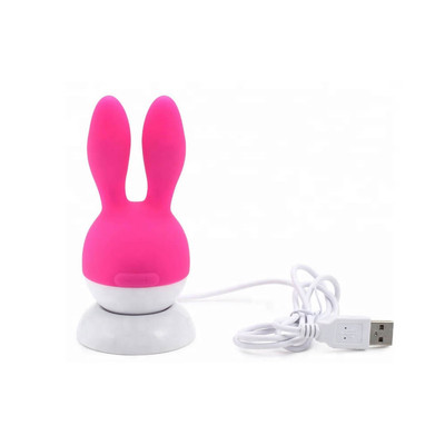 Foto 4 do produto Cindy - Vibrador Estimulador de Clítoris Recarregável em Formato de Coelho e 7 Modos de Vibração - 11,3 x 5,2 cm