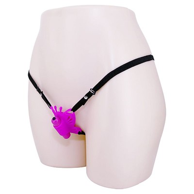Foto 5 do produto Cinta Ajustável com Estimulador Clitoriano em Forma de Borboleta e Bullet com 10 Modos de Vibração - Pretty Love Sloane | 7 x 2,1 cm