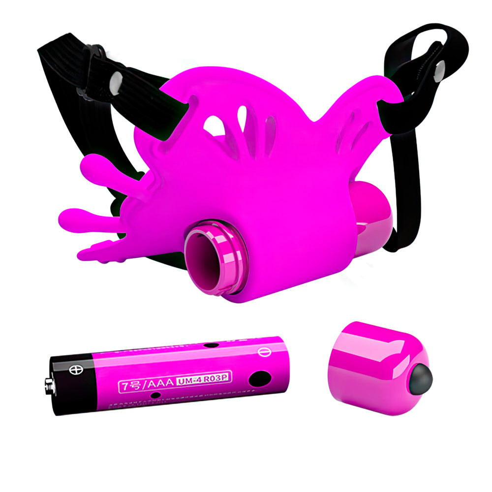 Cinta Ajustável com Estimulador Clitoriano em Forma de Borboleta e Bullet com 10 Modos de Vibração - Pretty Love Sloane | 7 x 2,1 cm - 4