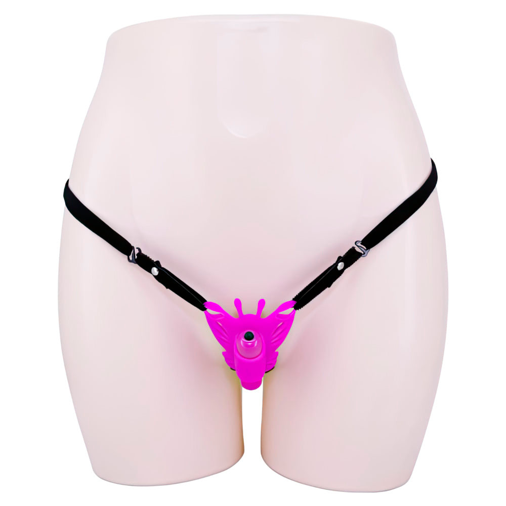 Cinta Ajustável com Estimulador Clitoriano em Forma de Borboleta e Bullet com 10 Modos de Vibração - Pretty Love Sloane | 7 x 2,1 cm - 7