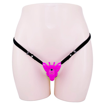 Cinta Ajustável com Estimulador Clitoriano em Forma de Borboleta e Bullet com 10 Modos de Vibração - Pretty Love Sloane | 7 x 2,1 cm