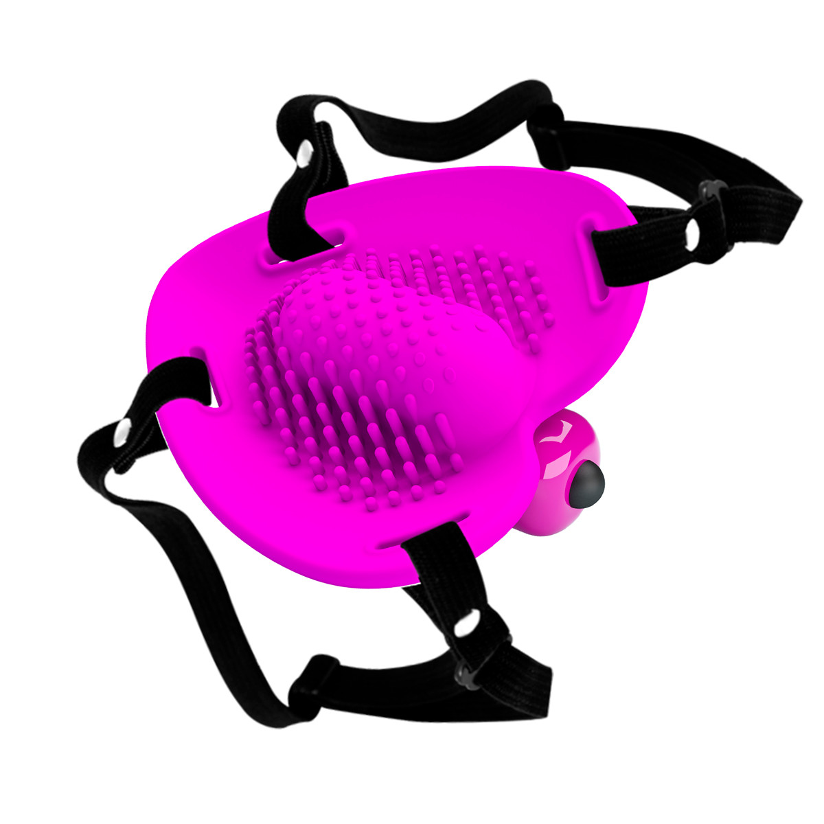 Cinta Ajustável com Estimulador Clitoriano em Forma de Coração e Bullet com 10 Modos de Vibração - Pretty Love Heartbeat | 7 x 6,5 cm - 5