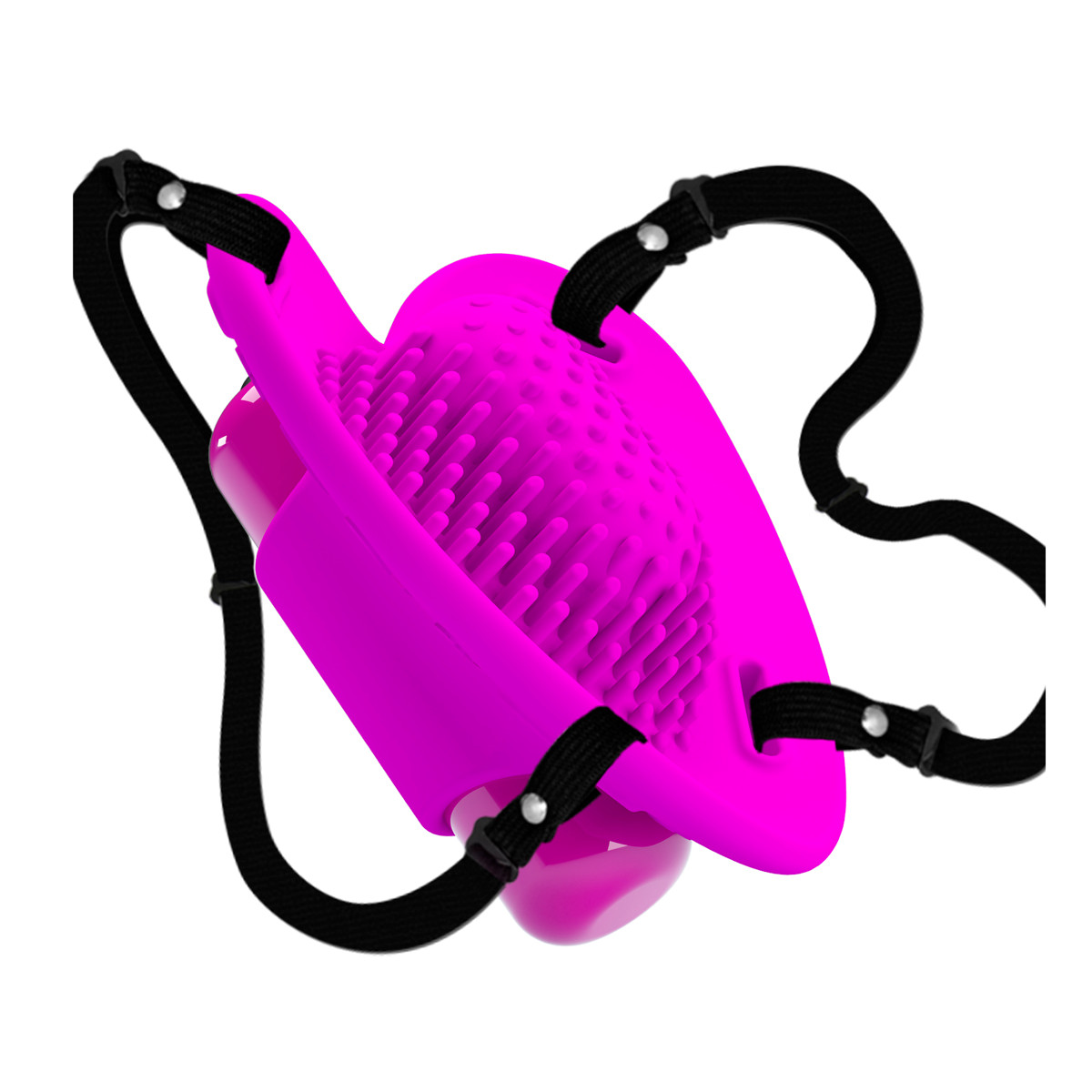 Cinta Ajustável com Estimulador Clitoriano em Forma de Coração e Bullet com 10 Modos de Vibração - Pretty Love Heartbeat | 7 x 6,5 cm - 4