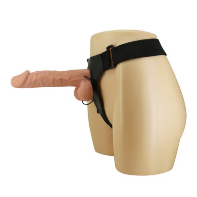Foto 7 do produto Cinta Ajustável com Prótese Peniana Realística com Vibração Multi Speed e Controle com Fio - Ultra Passionate Harness | 18 x 4,5 cm