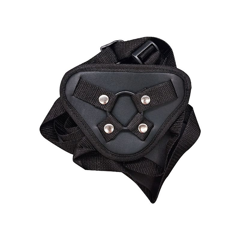 Cinta Ajustável com Prótese Realista Vertebrada, Glande Definida, Veias Saltadas e Testículos - Mars Dildo Hardness Series | 14,5 x 3,7 cm - 3