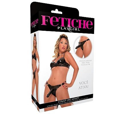 Cinta Avulsa Para Pênis Realístico com Regulagem - Strap On Adapt - 3