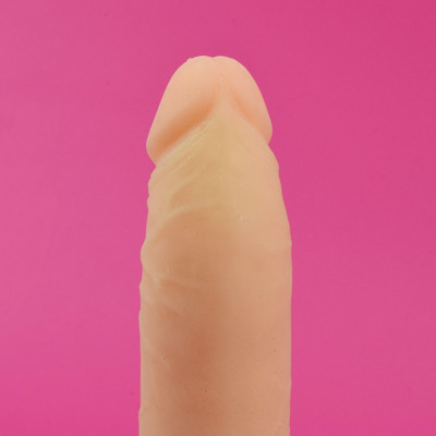 Foto 4 do produto Cinta em Courvin com Prótese Peniana Realística em Cyberskin e Vertebra - Magic Sexy | 20 x 3,6 cm