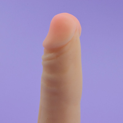 Cinta Elástica com Prótese em Formato de Pênis em Cyberskin - Magic Sexy | 15 x 3,8 cm