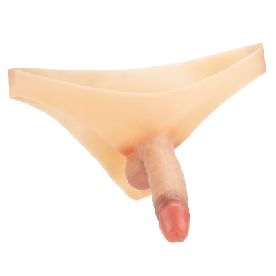 Cinta Estilo Cueca Triangulo com Prótese Peniana Realista em Silicone - Sexy Import | 18,5 x 4,9 cm