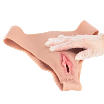 Cinta no Formato de Calcinha com Vagina Penetrável em Silicone, Realística, Texturizada e Resistente à Água - SI | 18 x 3 cm