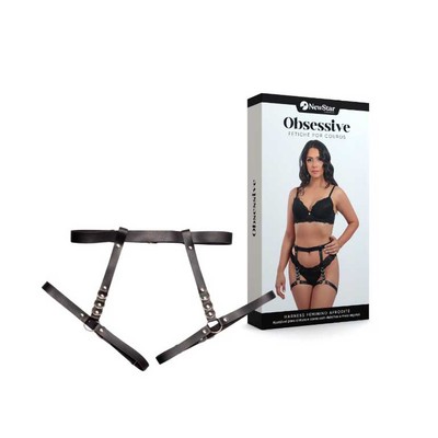 Harness Afrodite em Couro Montana com Fivelas para Ajuste - New Star Couros | Tamanho Único