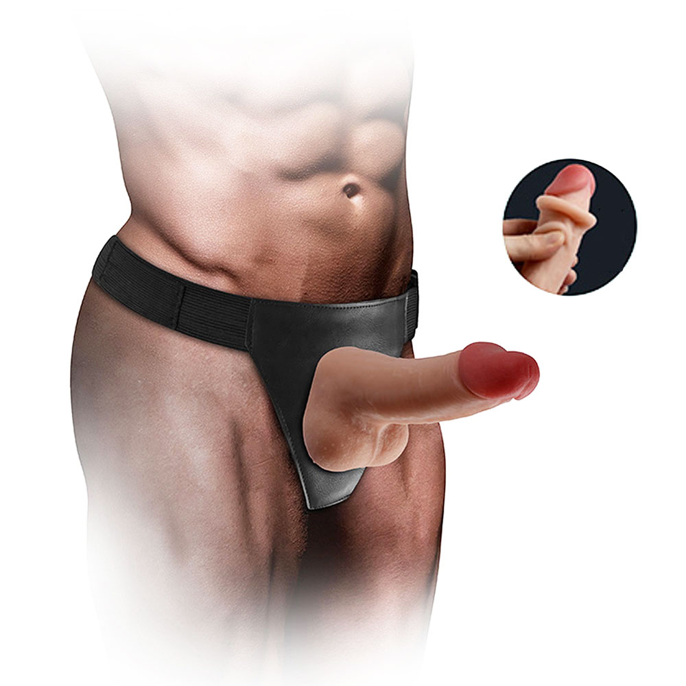 Cinta Ajustável Reforçada com Prótese Realística Vertebrada em Cyberskin - Mars Dildo | 17 x 3,4 cm - 2