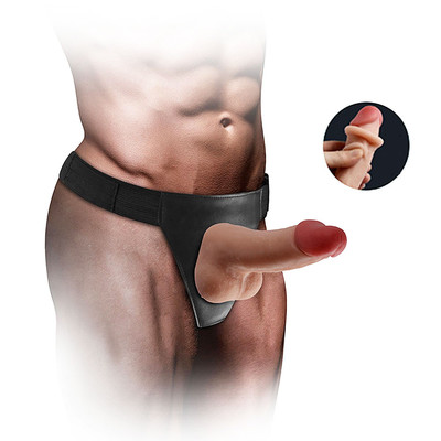 Foto 2 do produto Cinta Ajustável Reforçada com Prótese Realística Vertebrada em Cyberskin - Mars Dildo | 17 x 3,4 cm