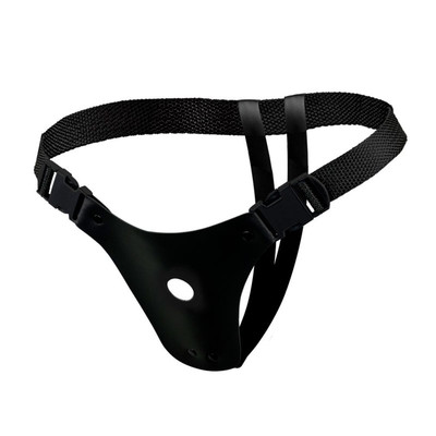 Foto 1 do produto Cinta Peniana Avulsa em Couro Sintético com Abertura Inferior e Alças em Nylon - La Pimienta Sado | Tamanho Único