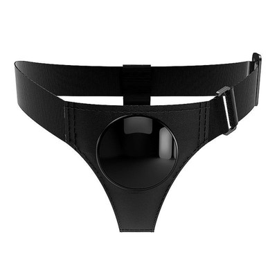 Foto 2 do produto Cinta Peniana com Base para Ventosa e Prótese Realística no Formato de Pênis com Glande, Veias Salientes, Escroto e Ventosa - Dildo 7.6" - Pretty Love Harness Briefs Jerry