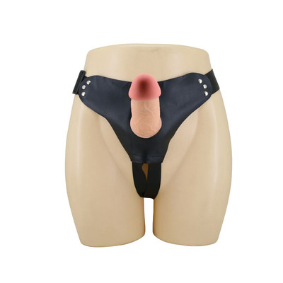 Foto 6 do produto Cinta Peniana e Capa Extensora com Estimulador de Clitóris, Glande Definida e Veias Salientes - Pretty Love Harness Briefs Mavis  Dildo 7.4" | 12 x 3 cm