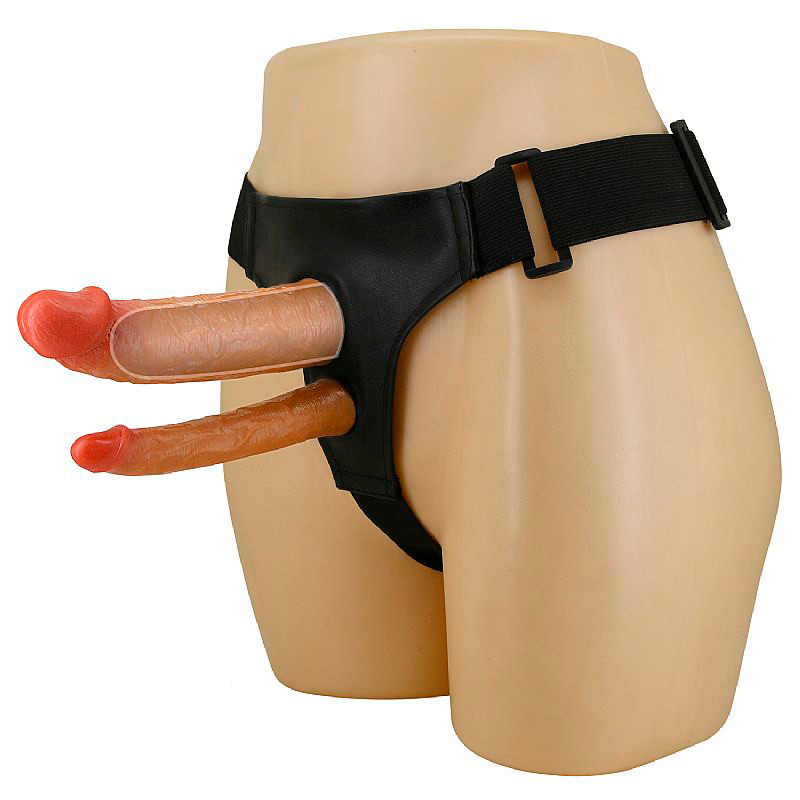 Cinta Peniana com Capa Extensora em PVC, Glande Definida, Veias Salientes e Prótese Peniana - Pretty Love Harness Briefs Keaven - 2