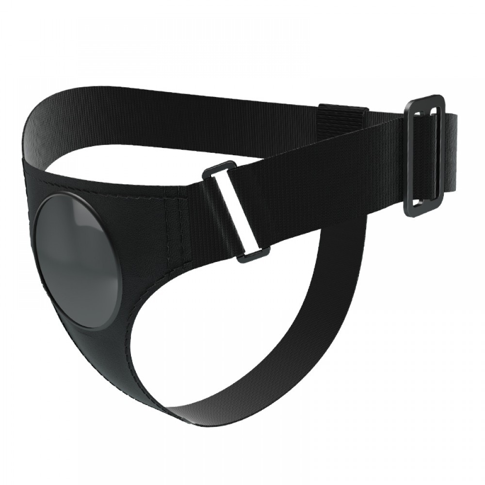 Cinta Peniana em Couro Sintético com Base para Penetradores de Ventosa - Pretty Love Harness Briefs | Tamanho Único | 8 cm - 2