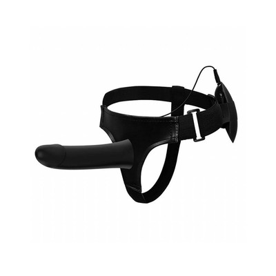 Foto 2 do produto Cinta Peniana em Couro Sintético com Capa Peniana com Vibração Multivelocidade com Controle Remoto com Fio - Pretty Love Vito 6.8" | Tamanho Único