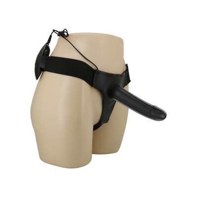 Foto 8 do produto Cinta Peniana em Couro Sintético com Capa Peniana com Vibração Multivelocidade com Controle Remoto com Fio - Pretty Love Vito 6.8" | Tamanho Único