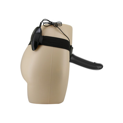 Foto 9 do produto Cinta Peniana em Couro Sintético com Capa Peniana com Vibração Multivelocidade com Controle Remoto com Fio - Pretty Love Vito 6.8" | Tamanho Único