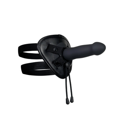 Foto 4 do produto Kit com Cinta Peniana em Couro Sintético, Dois Penetradores, 10 Modos de Vibração, Ventosa e Controle Remoto Sem Fio - Evolved Heavenly Harness