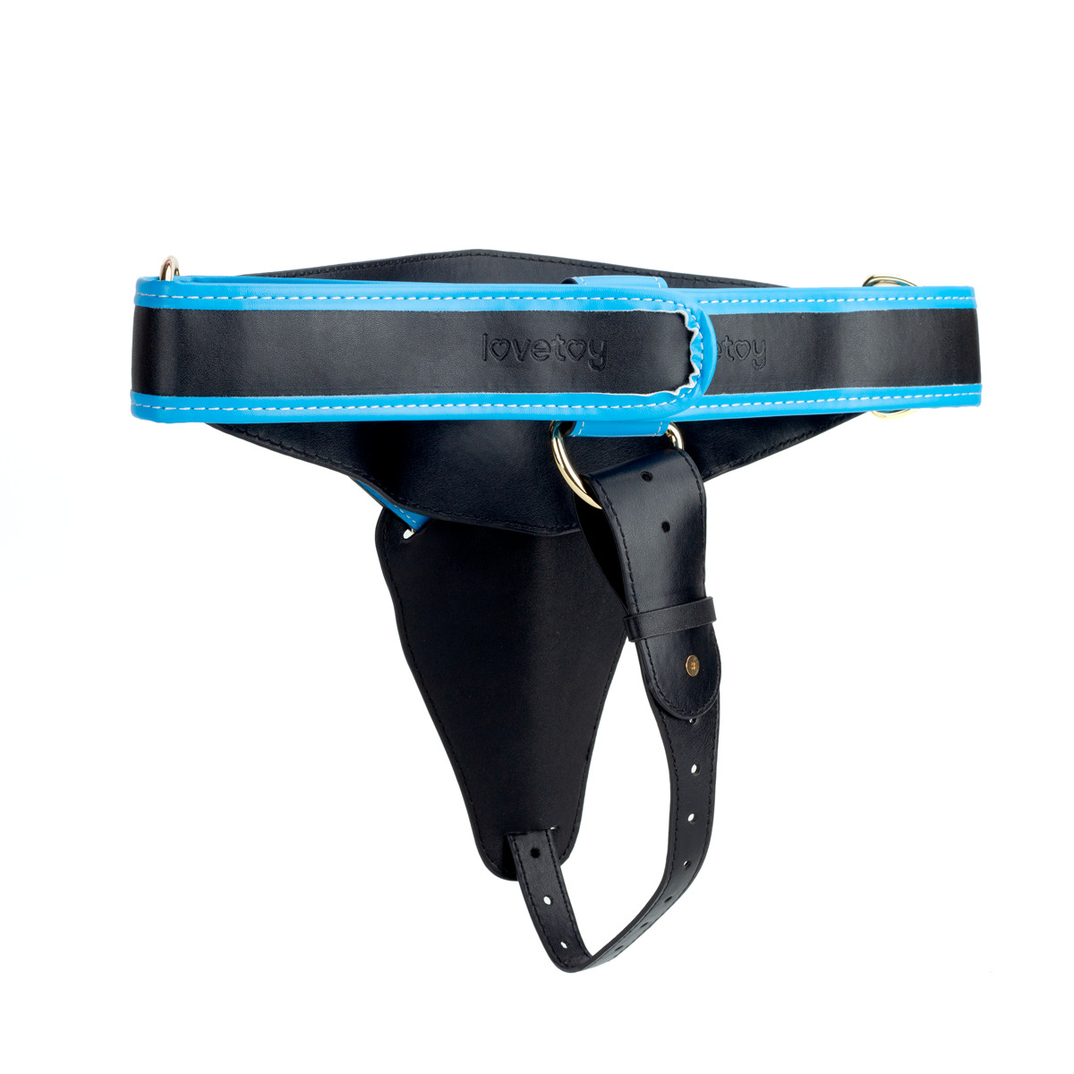 Cinta Peniana em Couro Sintético e Prótese Realista com Ventosa, 10 Modos de Vibração e Recarregável - Lovetoy Enhanced Strap on Set 8" XS/S/M | 14 x 4,3 cm - 4