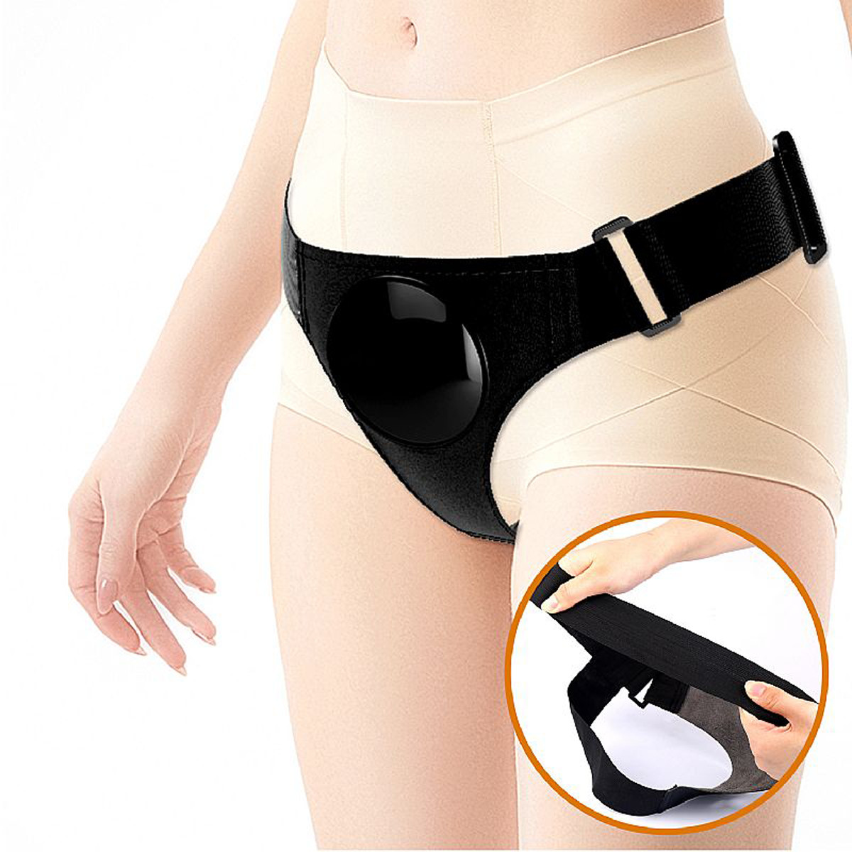 Cinta Peniana em Couro Sintético com Prótese Spray de Água com Vibração Multivelocidade e Controle Remoto - Pretty Love Oher 7.4" | Tamanho Único - 6