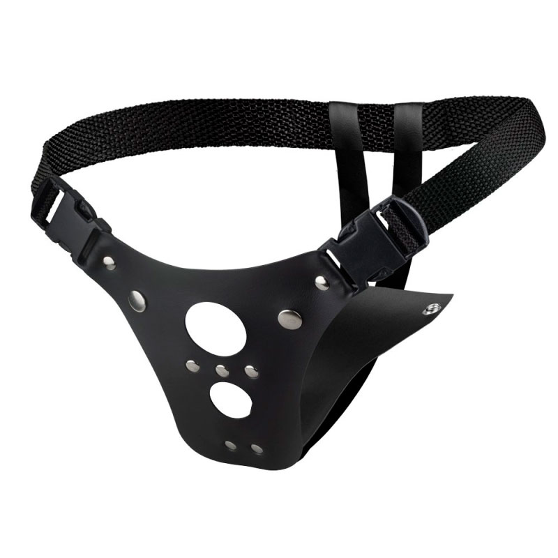 Cinta Peniana Para Dupla Penetração com 2 Furos e Proteção Removível - La Pimienta Sado - 3