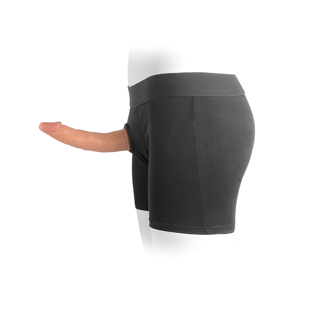 Cinta Peniana no Formato de Cueca Boxer em Elastano com Prótese Peniana com Vértebra - VSCN Velty Harness 2 | 18,5 x 4,3 cm - 2