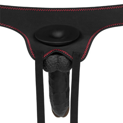 Foto 7 do produto Cinta Peniana em Poliéster e Prótese Realista com Glande Definida, Controle Remoto e 10 Modos de Vibração - Lovetoy Ingen Set 8.5 | 17,7 x 3,9 cm | Disponível em 2 Cores