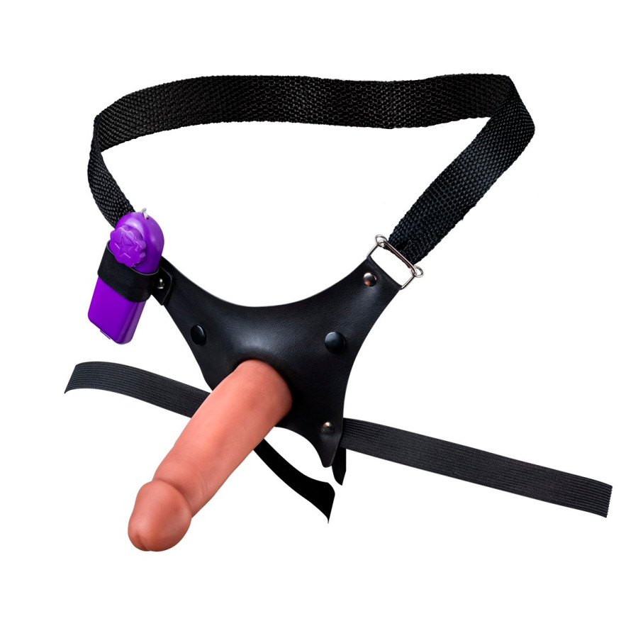 Cinta Peniana com Prótese Peniana Realística em PVC e Vibração Multivelocidade - La Pimienta Sado | 13,5 x 3,6 cm | Disponível em 2 Cores - 2