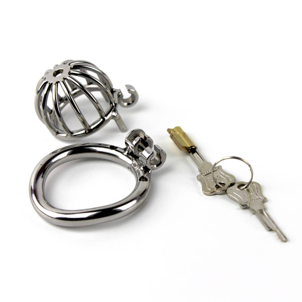 Cinto de Castidade em Aço no Modelo Gaiola - Sexy Import | Tamanho: M - 2