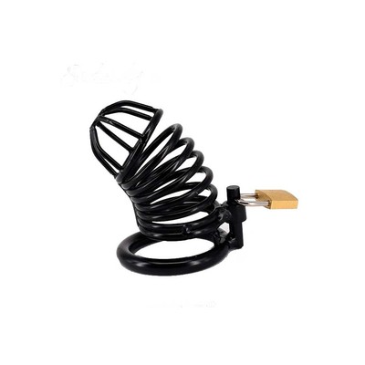 Cinto de Castidade Masculino em Aço com Anel para Escroto Vazado - Sexy Import | Disponível em 2 Cores e 3 Tamanhos